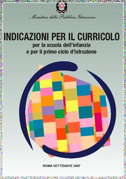 indicazioni 2012 indicazioni 2012